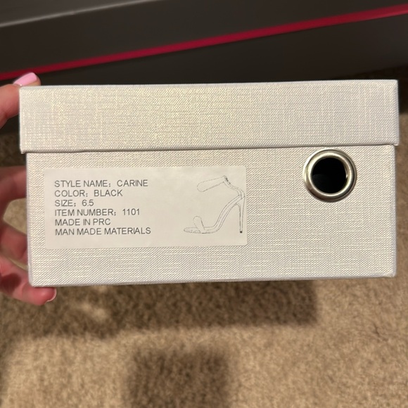 Cult of Coquette Carine Black & Crystal Studded Heels - Picture 5 of 8